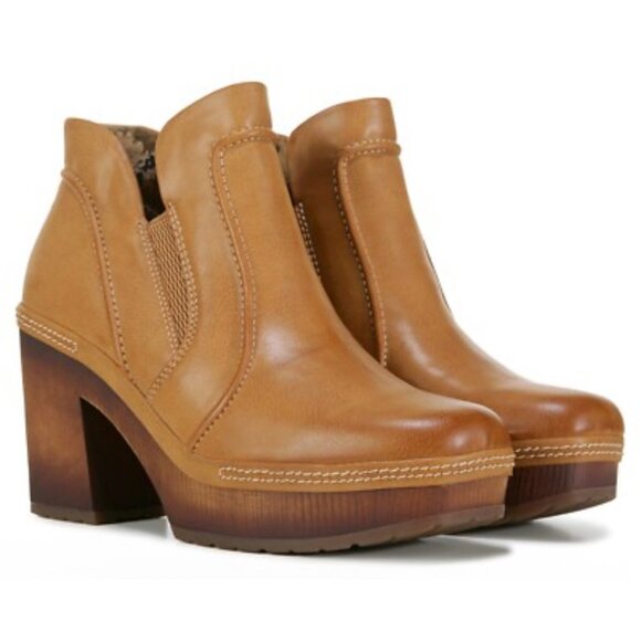Kork-Ease Robin Retro Boots Womens 9.5 Brown Platforms Block Heels Hippie 70s - Picture 1 of 11
